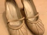 Vintage Krem Ayakkabı 