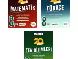 Okyanus Yayınları 8.Sınıf Master Türkçe Matematik Fen Bilimleri 3'lü Deneme Seti
